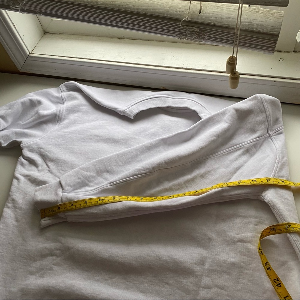 Lululemon Perfectly Oversized Crewneck Sweatshirt Woman Medium White - Picture 10 of 12